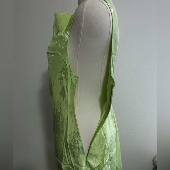 For Love And Lemons Light Green Llana Midi Dress - Picture 5 of 10